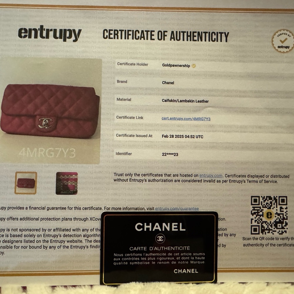 Chanel Rubber Quilted Lambskin Medium Coco Rain Flap in Pink. 💖 Card & COA- Full - Picture 16 of 16
